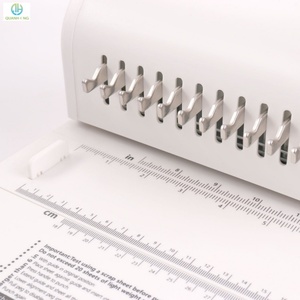 Machine à relier manuelle multifonction 2-en-1 Quanheng MW12 pour reliure à double spirale et perforation - Product Image 6