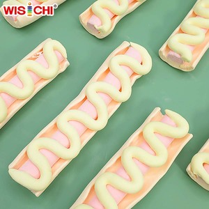 Gelatina con logo personalizado, Hot Dog, Malvavisco dulce, Caramelo con sabor a vainilla, HACCP, envasado en caja, Dulces y confitería - Product Image 1