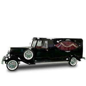 Factory Customized Vintage Black Coffin Carriage Horse Wagon Antique Horse Drawn Buggy Electric Funeral Horse Hearse - Product Image 1
