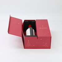 Boîtes cadeaux rigides pliables pour vin avec logo personnalisé, vente en gros, pour une ou deux bouteilles, emballage rectangulaire vide en carton kraft pour boissons