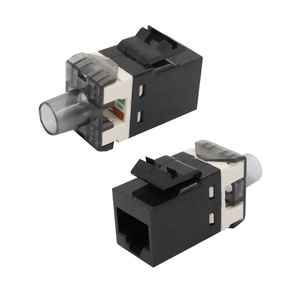 Chất lượng cao kép 110 Loại 180 độ Cat6 RJ45 UTP <span class=keywords><strong>Keystone</strong></span> <span class=keywords><strong>Jack</strong></span> mô-đun mạng cho viễn thông các bộ phận - Product Image 5