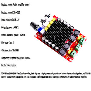 Carte d'amplificateur de puissance numérique haute performance XH-M510 TDA7498 2*100W, amplificateur de puissance automobile DC 14-34V - Product Image 5