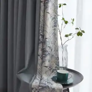 140cm Width Full Blackout Roll Fabric Blackout Linen Curtains Fabrics