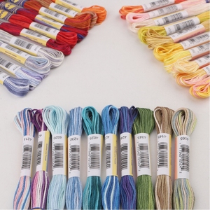 Mercerized bông cầu vồng màu thêu xỉa thiết lập 8M skein Cross Stitch chủ đề variegated Tình Bạn Vòng đeo tay vá - Product Image 4