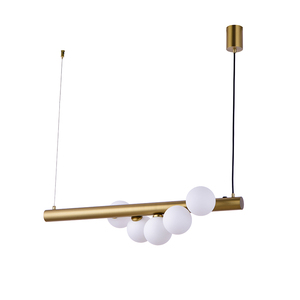 โมเดิร์นอาร์ตมินิมอลร้านอาหารบาร์โรสโกลด์/สีดำโคมระย้าเหล็กยาว <span class=keywords><strong>G9</strong></span> - Product Image 6