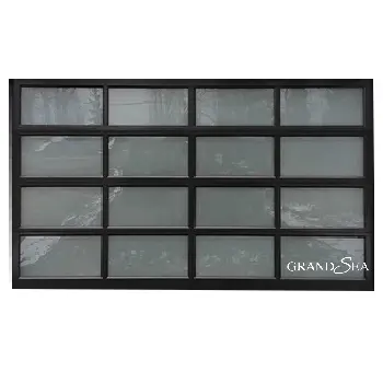 Amerikaanse Stijl Fabriek Prijs Anti-Diefstal Automatische Aluminium Frame Glas Garagedeur