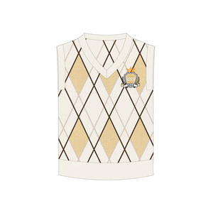 <strong>Men</strong> 2026 New Fashion Loose Diamond-shaped Texture <strong>Knitted</strong> Vest Sweater Vintage Sleeveless <strong>Waistcoat</strong> Chic Tops - Product Image 5