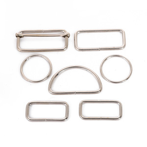 ห่วงเหล็กสแตนเลสแบบปรับได้รูปทรงสี่เหลี่ยมสำหรับกระเป๋า อุปกรณ์ DIY - Product Image 3
