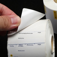 Étiquettes de prix en PVC personnalisables, autocollants thermiques colorés pour étagères de supermarché, adhésifs pour utilisation en exposition