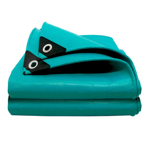 Ruigu Huizhong Tarpaulin 260g Polymer <b>Waterproof</b> Sunproof Truck Canopy Blue Green Silver Coated - Product Image 1