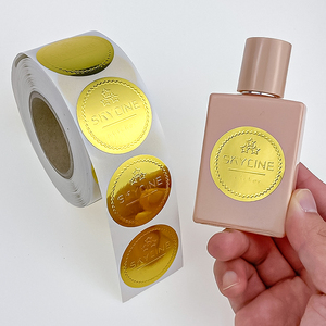Etiquetas de papel de impresión de lámina de oro mate, etiquetas adhesivas de hoja dorada de 10ml - Product Image 3