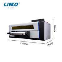 Imprimante DTF UV A2 haute vitesse LINKO avec quatre têtes d'impression, machine d'impression numérique pour film de transfert AB, pour l'impression d'autocollants sur tasses