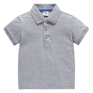 Polo pour enfants personnalisés avec logo, 100 % coton, manches courtes, hauts à enfiler, pour tout-petits, filles et garçons - Product Image 2