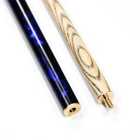 Promotion Prix de Gros Queue de Billard Snooker 2 Pièces en Bois de Frêne avec Embout en Bois de Chêne Peint, Longueur 57' et Embout de 10MM, En Promotion