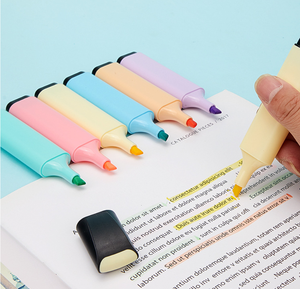 Evidenziatori Multicolore Morbidi dai Toni Delicati |   Astuccio portatile con punta a scalpello per prendere appunti, fare segni e forniture per la scuola e l'ufficio - Product Image 5