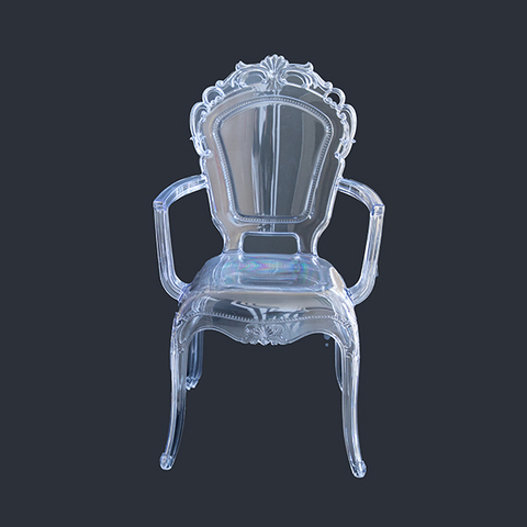 Plastic Injection Transparent PC Chairs Mould Wedding Chair Mould Hotel Outside Crystal  Chairs with Arms Mold Maker