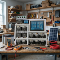 Sistema BMS de Alto Voltaje ECBMS 1000V 1500A 256S, Sistema Inteligente Maestro-Esclavo con Placa de Ecualización Activa para Proyectos de Almacenamiento de Alta Potencia