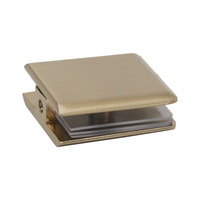 Garde-corps en acier inoxydable Support de fixation pour verre Pince de fixation pour porte en verre murale à base plate