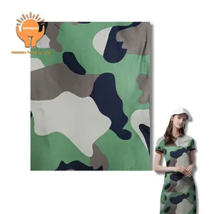 MEIDEBAO Factory direct sale high quality digital printing polyester jacquard camouflage printing fabric for skirt