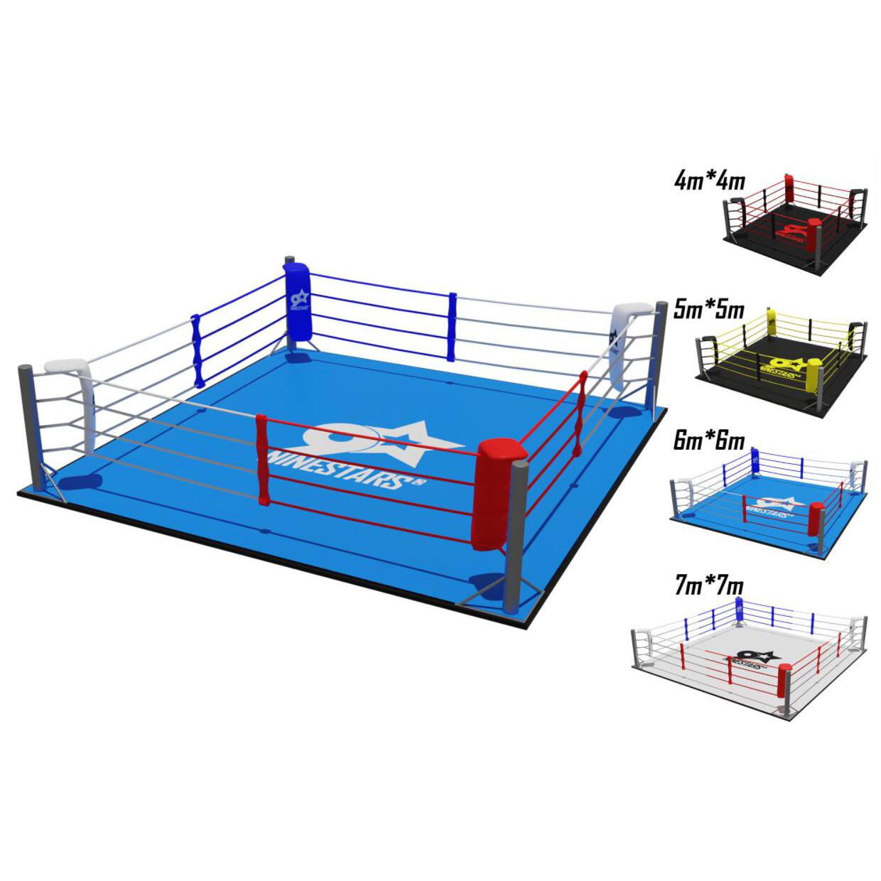 Customized Heavy-Guage Steel Boxing Ring for Professional