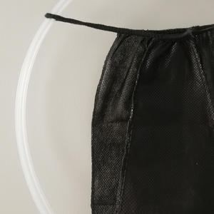 String <span class=keywords><strong>jetable</strong></span> noir pour femme, 100 pièces/sac, sous-vêtements non tissés, culottes <span class=keywords><strong>de</strong></span> sauna, spa, massage, pour bronzage par pulvérisation et épilation - Product Image 2