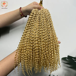 ผมถักโครเชต์สปริงทวิสต์ 12 นิ้ว สีออมเบร ผมแท้ 613 ลอนหยิกแบบแอฟโฟร  ต่อผมแบบถักโครเชต์ - Product Image 1