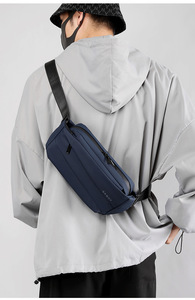 Riñonera de cintura para hombre, impermeable, de nailon, multiusos, para viajes, escalada, deportes, moda, bandolera, bolso de pecho, riñonera de cadera - Product Image 4