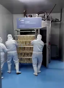 Horno Ahumador Automático de Acero Inoxidable 304 con Calefacción Eléctrica y Motor para Ahumar Salchichas, Capacidad de 250 kg/lote - Product Image 6