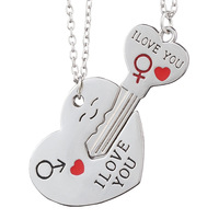 Hippe modegeschenken hartvormige emaille sleutelhanger Valentijnsdag geschenken liefhebber schattig paar sleutelhangers
