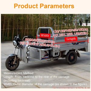 Tricycle cargo électrique avec auvent entièrement enveloppant, couverture <span class=keywords><strong>de</strong></span> cadre <span class=keywords><strong>de</strong></span> tricycle avec essuie-glaces, bâche <span class=keywords><strong>de</strong></span> moto cargo à 3 roues - Product Image 6