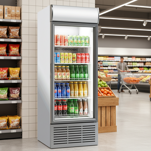 Réfrigérateur à boissons commercial Klimasan Inova 650, vertical, porte vitrée simple, température unique, haute température, humidité, climatisation, CE - Product Image 3