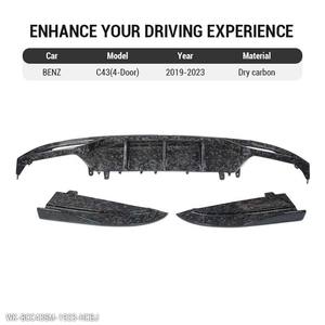 Kit de Carrocería AMG <span class=keywords><strong>C43</strong></span> de 4 Puertas, Fibra de Carbono Seca, Faros Antiniebla, Alerones, Divisor Delantero, Difusor Trasero, Extensiones de Faldones Laterales para <span class=keywords><strong>Mercedes</strong></span> Benz - Product Image 5