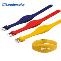 Pulsera de Silicona RFID UHF Pasiva de 860-960Mhz, Resistente al Agua, para Podómetro y Gimnasio, Precio de Fábrica