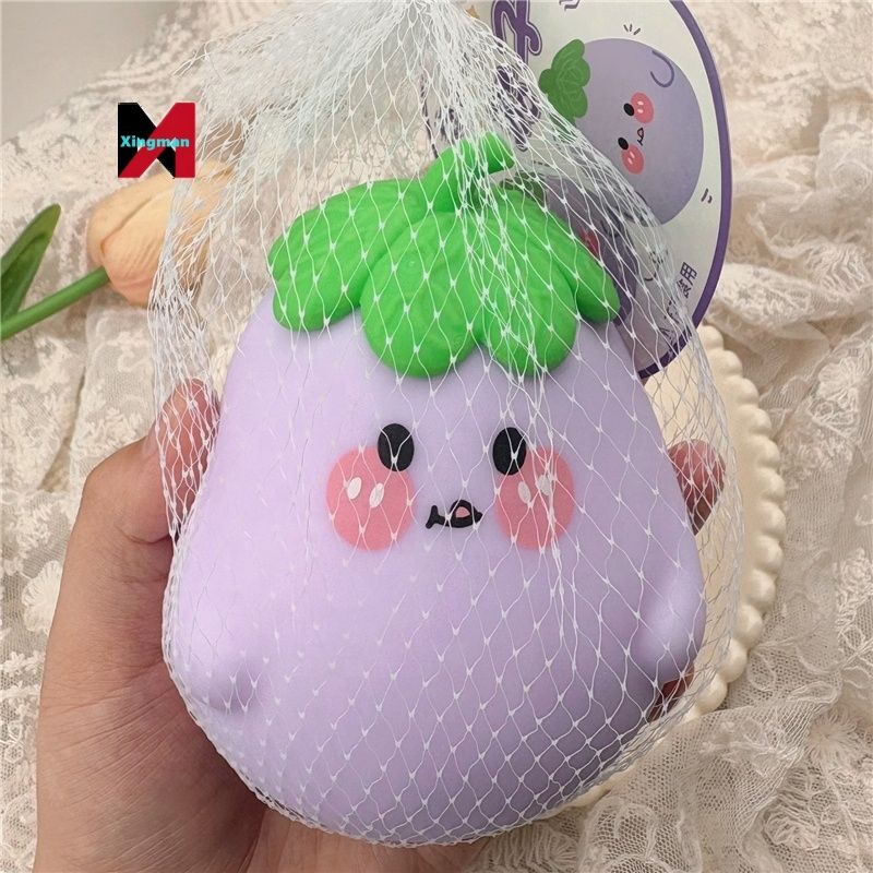 New explosions cute expression eggplant pinch music decompression Gift ...