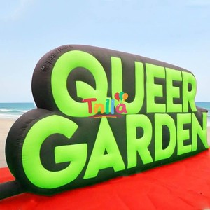 Mur de lettres gonflable géant Mot alphabet personnalisé avec lumière LED Murs de lettres gonflables - Product Image 1