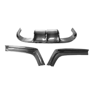 Nuevos kits de carrocería para actualización para BMW 4 Series F32 F33 F36 2014-2020 V difusor trasero Real alta calidad fibra de carbono parachoques trasero labio - Product Image 1