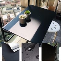 Table de pont suspendue pliante pour balcon Table de service en fer forgé Hauteur réglable Convient pour patio, jardin et terrasse