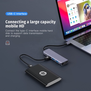 Hubs USB C 2024 OEM/ODM 3.2, hub <span class=keywords><strong>5</strong></span> en 1 usb c, répartiteur de hub type c adaptateur usb 3.0 pour ordinateur portable - Product Image 4