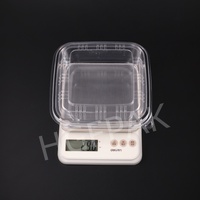 Umweltfreundliche 50OZ Klare Quadratische PET RPET Einweg-Plastik Lebensmittelgeeignete Takeaway-Box für Obst, Salat und Lebensmittel