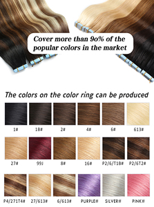 Extensiones de cabello humano virgen KKS modelo de cuerpo recto rizado onda HD cinta Invisible de encaje en estilo de onda Natural - Product Image 5