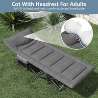 Lit pliant pour adultes, portable, camping, maison, bureau, voyage