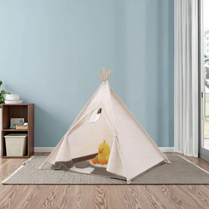 Wind Valley Draagbare Kinderen Buitentent Tipi Indian Tent Eén Slaapkamer Vier Seizoenen Recreatie Schaduw Piramide Speel Canvas - Product Image 4