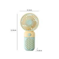 Mini ventilateur de poche portable couleur macaron pour l'été, rechargeable par USB, portable, adapté à une utilisation en intérieur et en extérieur