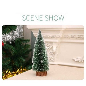 Bán Buôn Máy Tính Để Bàn Trang Trí Nhân Tạo Chai Mờ Cọ Mini Cây Thông Giáng Sinh - Product Image 3