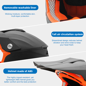 Commandes d'échantillon Bienvenue Haute Qualité Personnalisé Abs Head Guard Extérieur Hors Route Sécurité Protection <span class=keywords><strong>Enfant</strong></span> <span class=keywords><strong>Motocross</strong></span> <span class=keywords><strong>Casque</strong></span> - Product Image 4