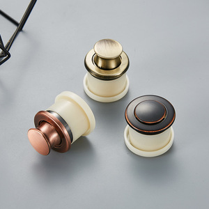 Concealed Handles Round Zinc Alloy Drawer Cabinet <b>Door</b> Embedded <b>Spring</b> Handle Modern Design Easy Installation - Product Image 4
