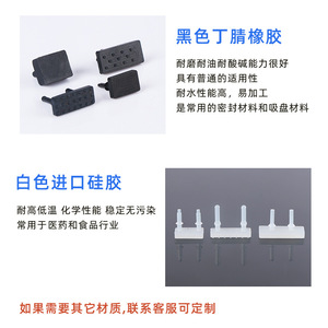 Almohadillas de Sujeción Neumáticas No Estándar FBJD, Silicona Importada y Caucho de Nitrilo para Máquinas de Sujeción de Bolsas de Goma Médicas - Product Image 4