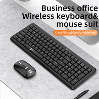 Stok Grosir 2025 105 Tombol Kit Keyboard Mouse 2.4G BT untuk Laptop Kantor Mac/Windows