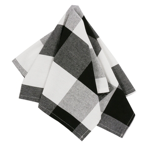 Khăn Ăn Sọc Trắng Đen OWENIE Khăn Ăn Tối Và Khăn Trải Bàn - Product Image 5