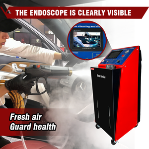 منظف بخار عالي الضغط Schucars S-115، آلة تنظيف بدرجة حرارة عالية لمحرك السيارة والزيت وتكييف الهواء - Product Image 1